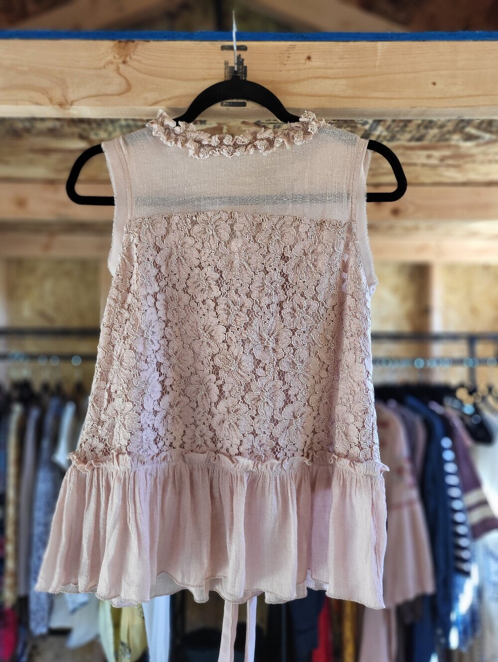 ADIVA Rose Colored Sleeveless Top (Size Small)
